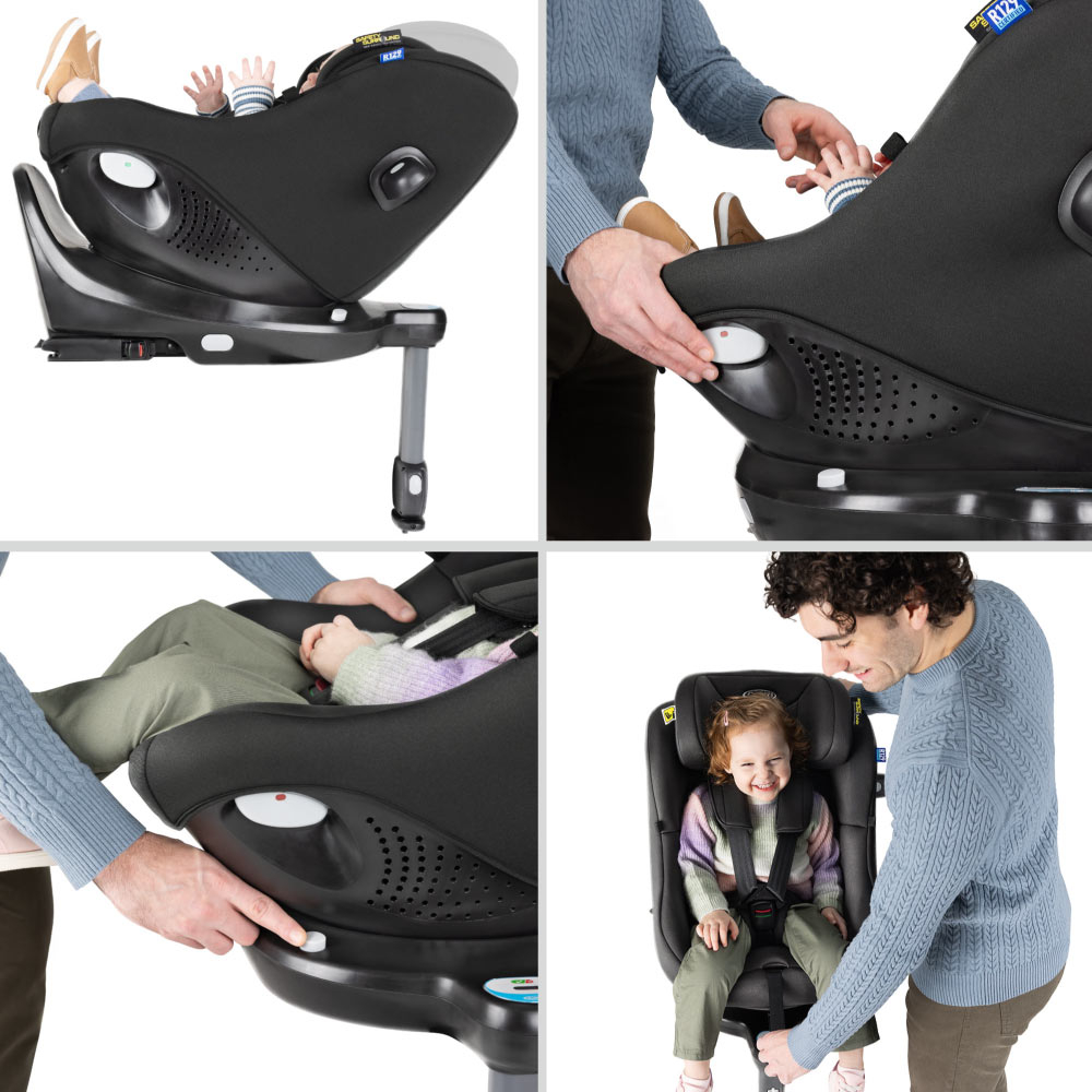 Scaun auto Graco rotativ 360 Turn2Me DLX i-Size Iron [9]
