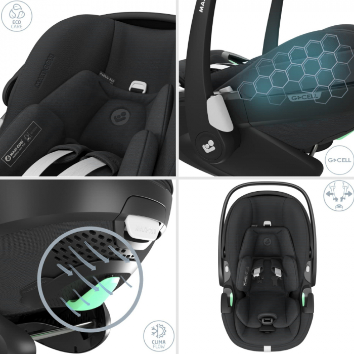 Scoica auto Maxi-Cosi Pebble 360 Pro i-Size Essential Black [7]