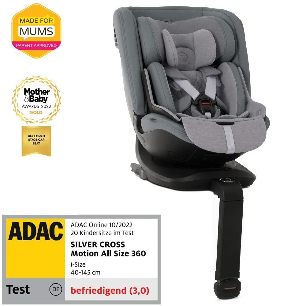 Scaun auto rotativ 360 Silver Cross Motion 2 All Size Glacier [8]