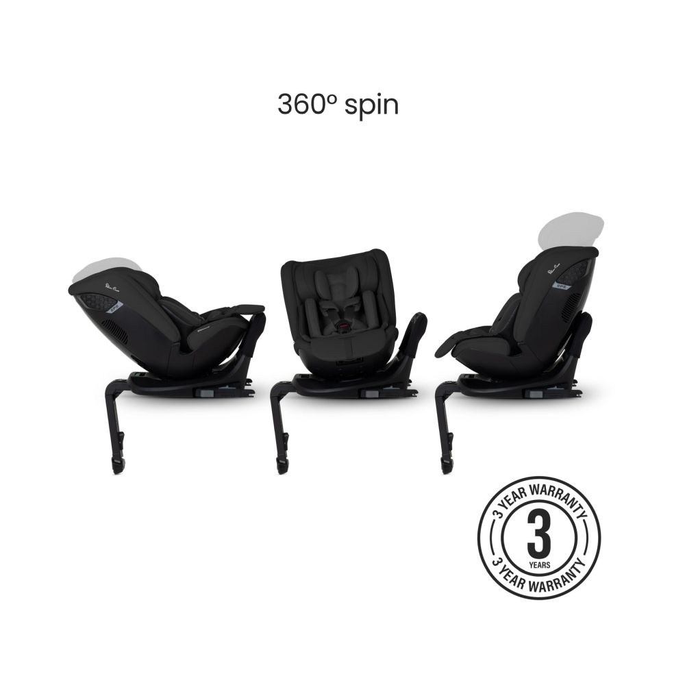 Scaun auto rotativ 360 Silver Cross Motion 3 All-Size Iconic Black [3]