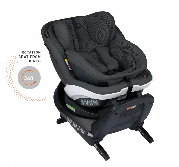 Scaun auto rotativ BeSafe iZi Turn B i-Size Metallic Melange [5]