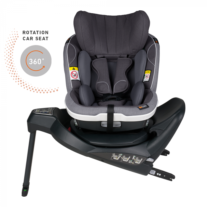 Scaun auto rotativ BeSafe iZi Turn i-Size Metallic Melange [2]