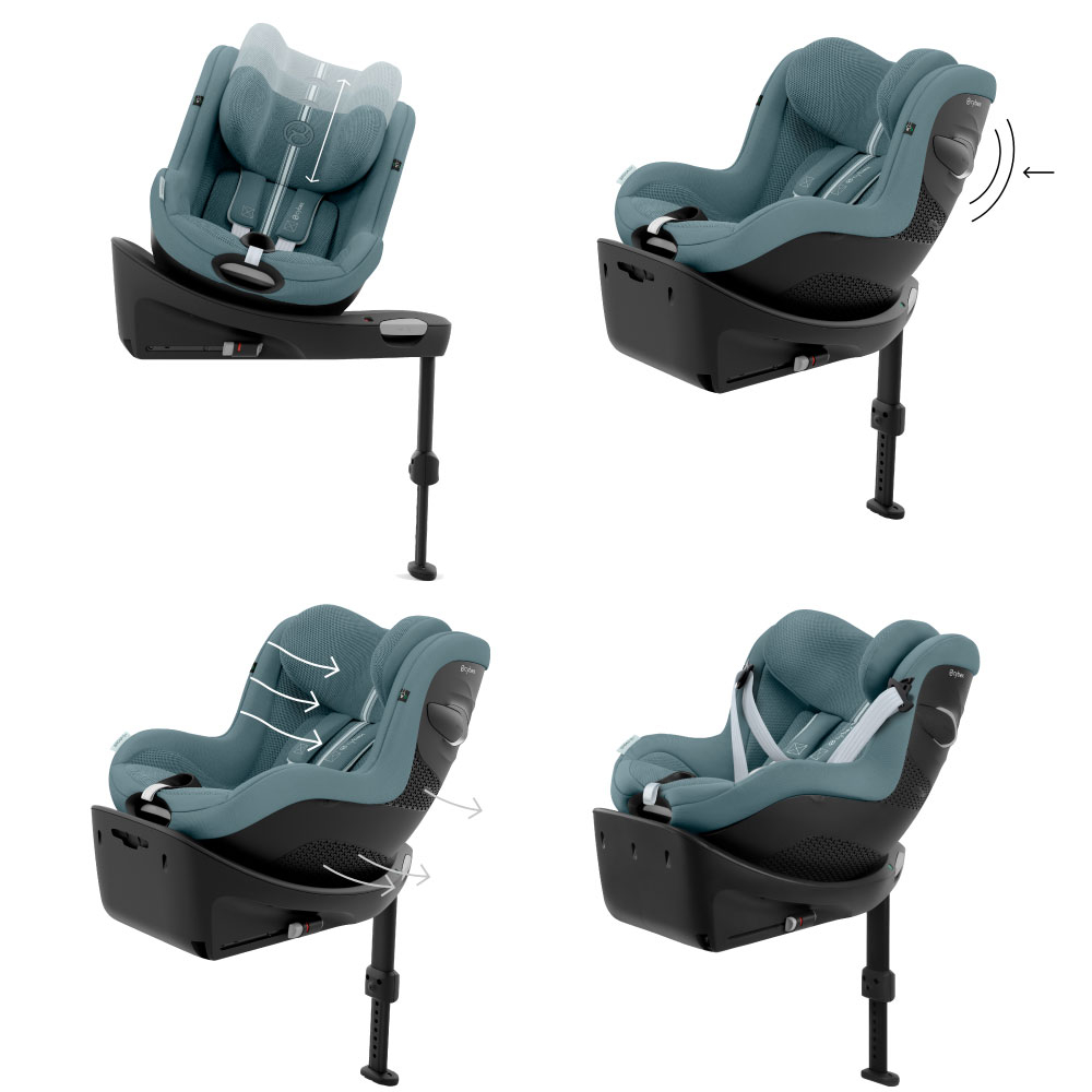 Scaun auto rotativ Cybex Sirona Gi i-Size Plus Stormy Blue [3]