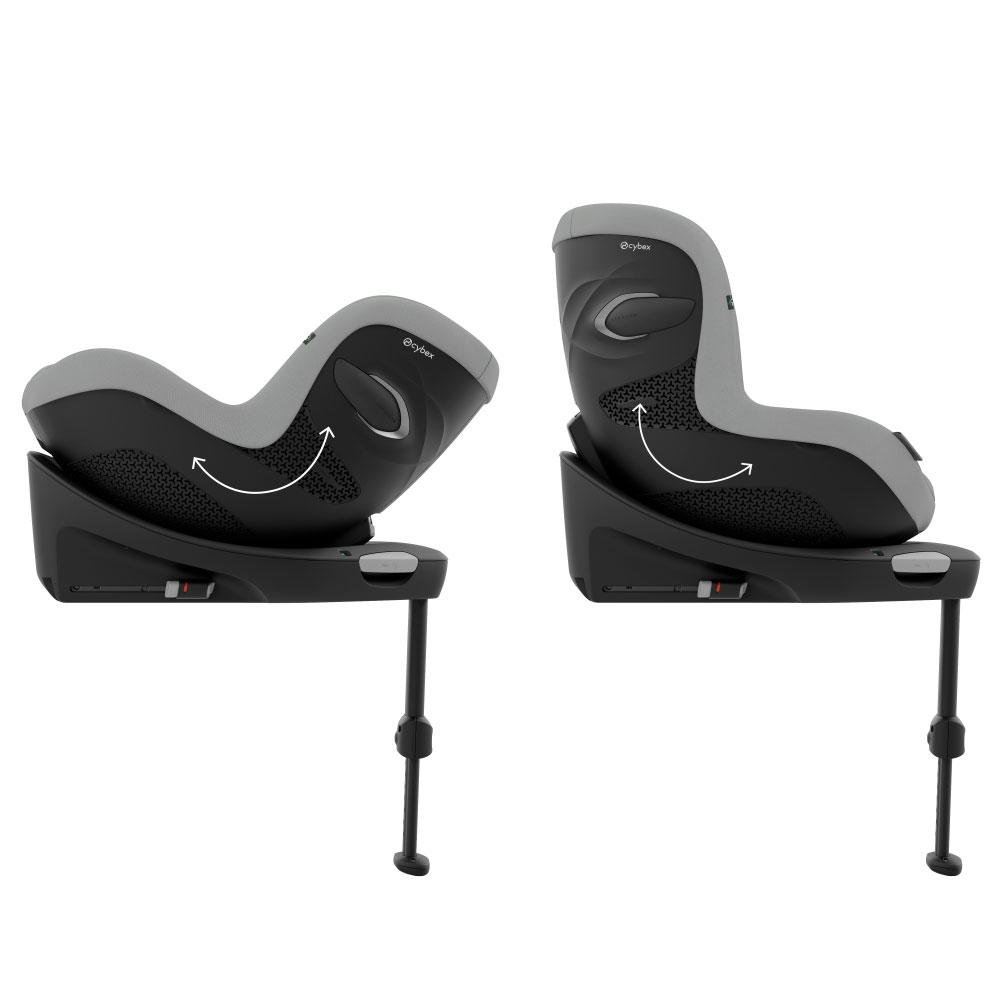 Scaun auto rotativ Cybex Sirona Gi i-Size Plus Stone Greycu insert nou-nascut [4]
