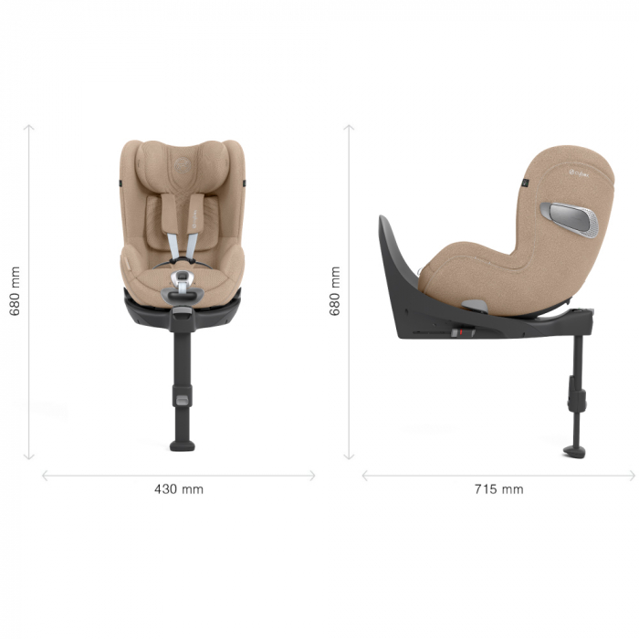 Scaun auto rotativ Cybex Sirona T i-Size Plus Cozy Beige [7]
