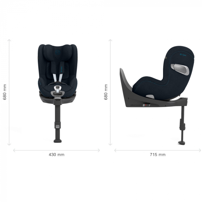 Scaun auto rotativ Cybex Sirona T i-Size Plus Nautical Blue [9]