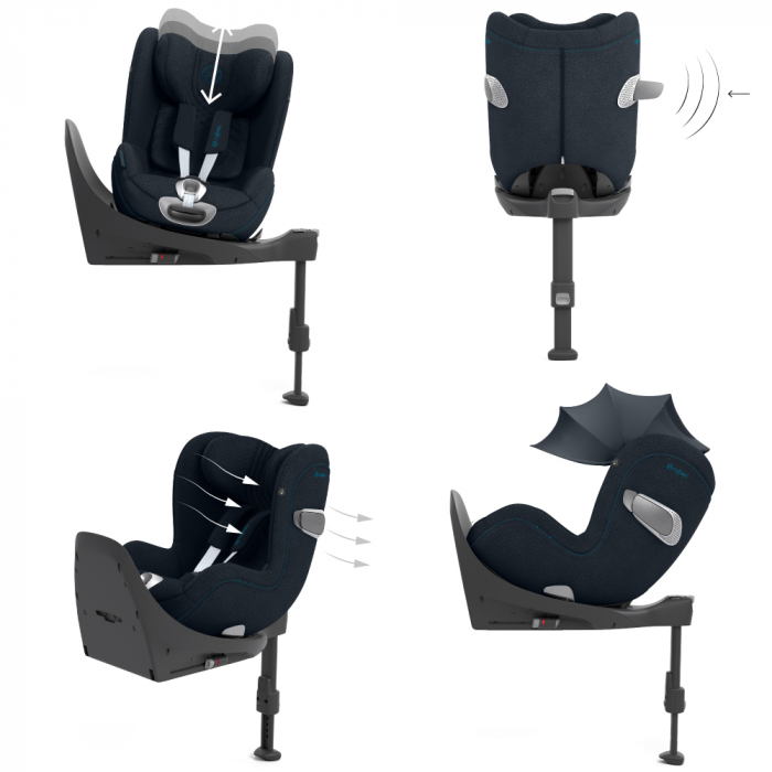Scaun auto rotativ Cybex Sirona T i-Size Plus Nautical Blue [5]