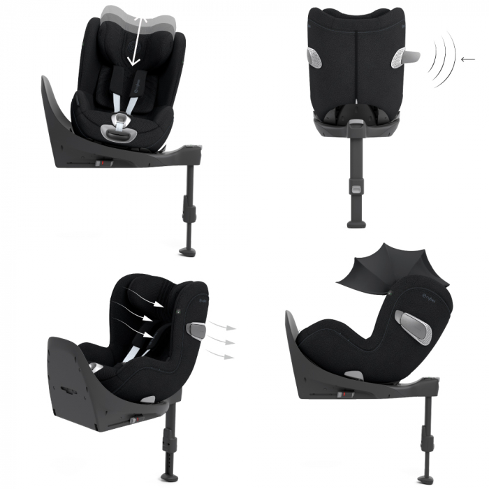 Scaun auto rotativ Cybex Sirona T i-Size Plus Sepia Black [5]