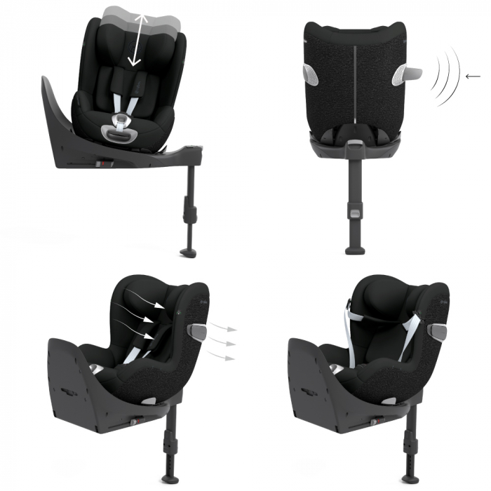 Scaun auto rotativ Cybex Sirona T i-Size Sepia Black [4]