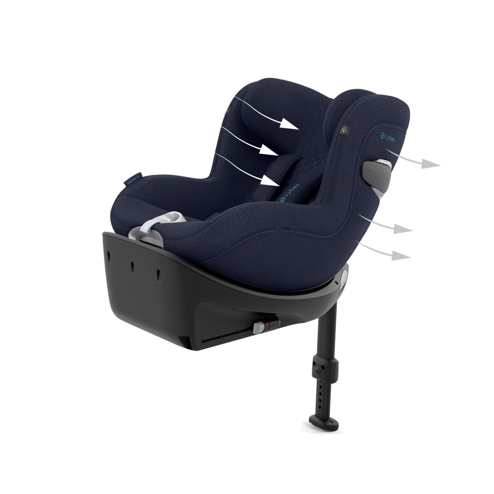 Scaun auto rotativ Cybex Sirona Ti i-Size Plus Nautical Blue [11]