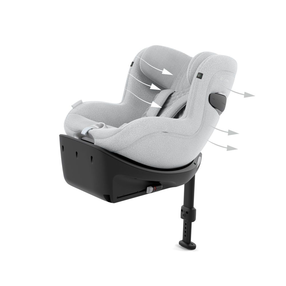 Scaun auto rotativ Cybex Sirona Ti i-Size Plus Platinum White [11]