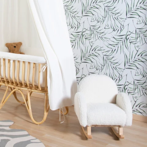Scaun balansoar pentru copii Childhome Teddy Alb [3]