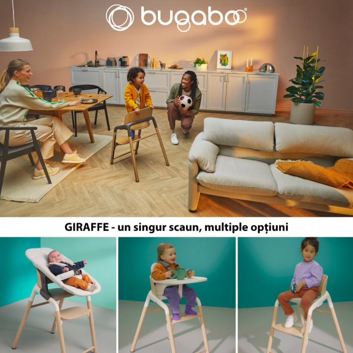 Scaun Bugaboo Giraffe 6 in 1 Warm Wood/Grey [9]