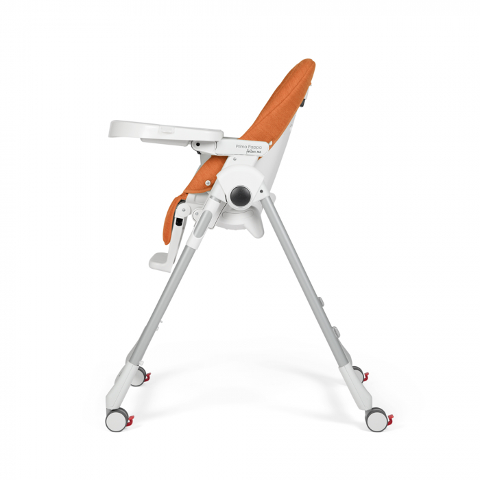 Scaun de masa 2 in 1 Peg Perego Prima Pappa Zero Follow Me, 0-15 Kg, Wonder Orange, Portocaliu [7]
