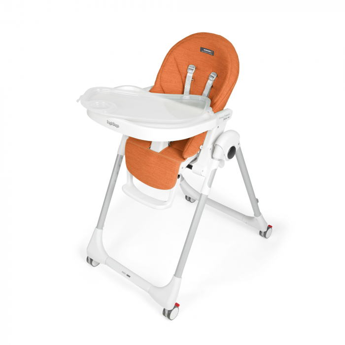 Scaun de masa 2 in 1 Peg Perego Prima Pappa Zero Follow Me, 0-15 Kg, Wonder Orange, Portocaliu [3]