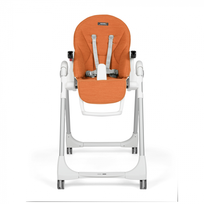 Scaun de masa 2 in 1 Peg Perego Prima Pappa Zero Follow Me, 0-15 Kg, Wonder Orange, Portocaliu [4]