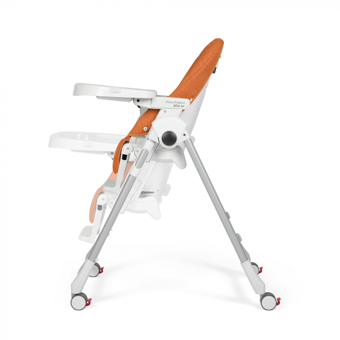 Scaun de masa 2 in 1 Peg Perego Prima Pappa Zero Follow Me, 0-15 Kg, Wonder Orange, Portocaliu [11]