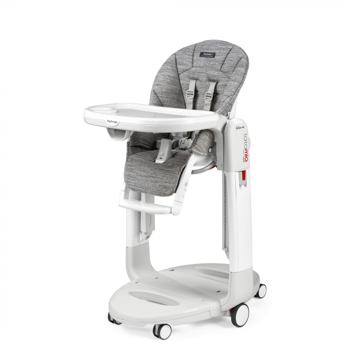 Scaun de masa 3in1 Peg Perego Tatamia Follow Me, 0-15 Kg, WonderGrey, Gri