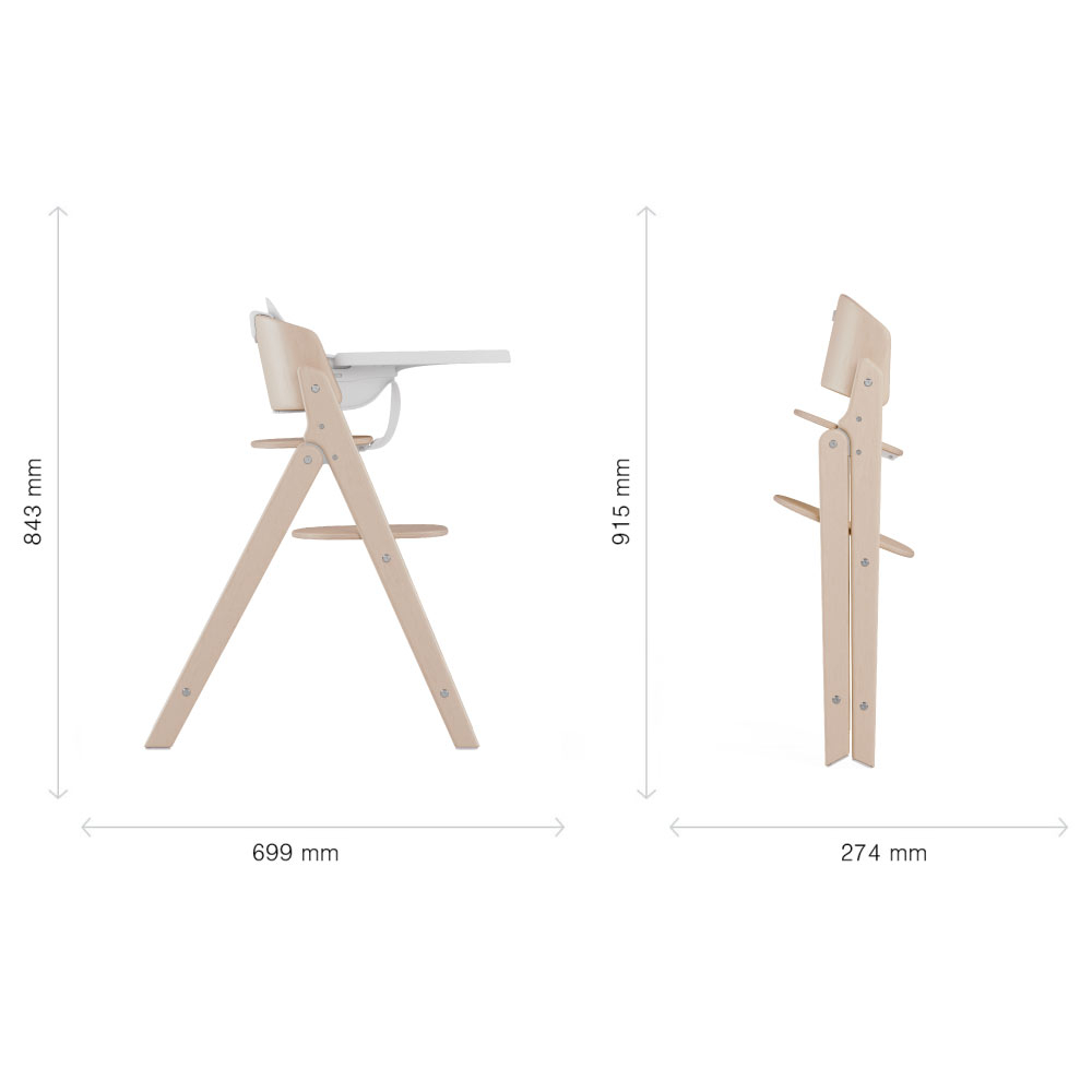 Scaun de masa Cybex Click & Fold 3 in 1 All Natural [7]