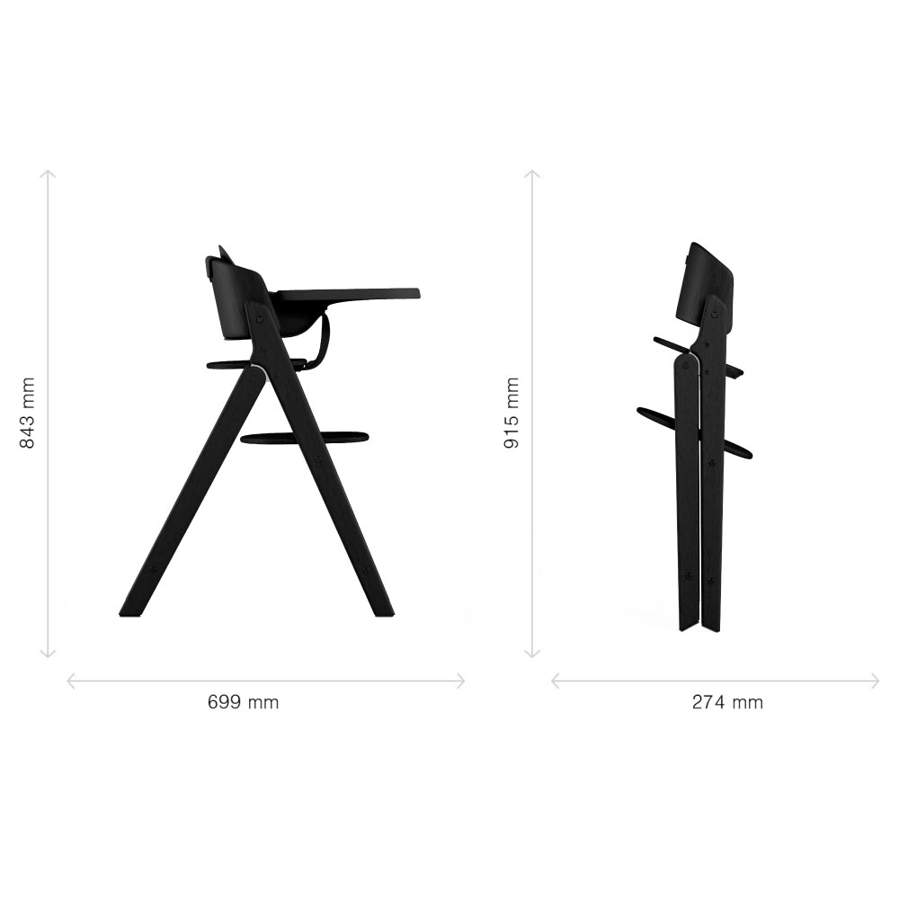 Scaun de masa Cybex Click & Fold 3 in 1 Stunning Black [7]