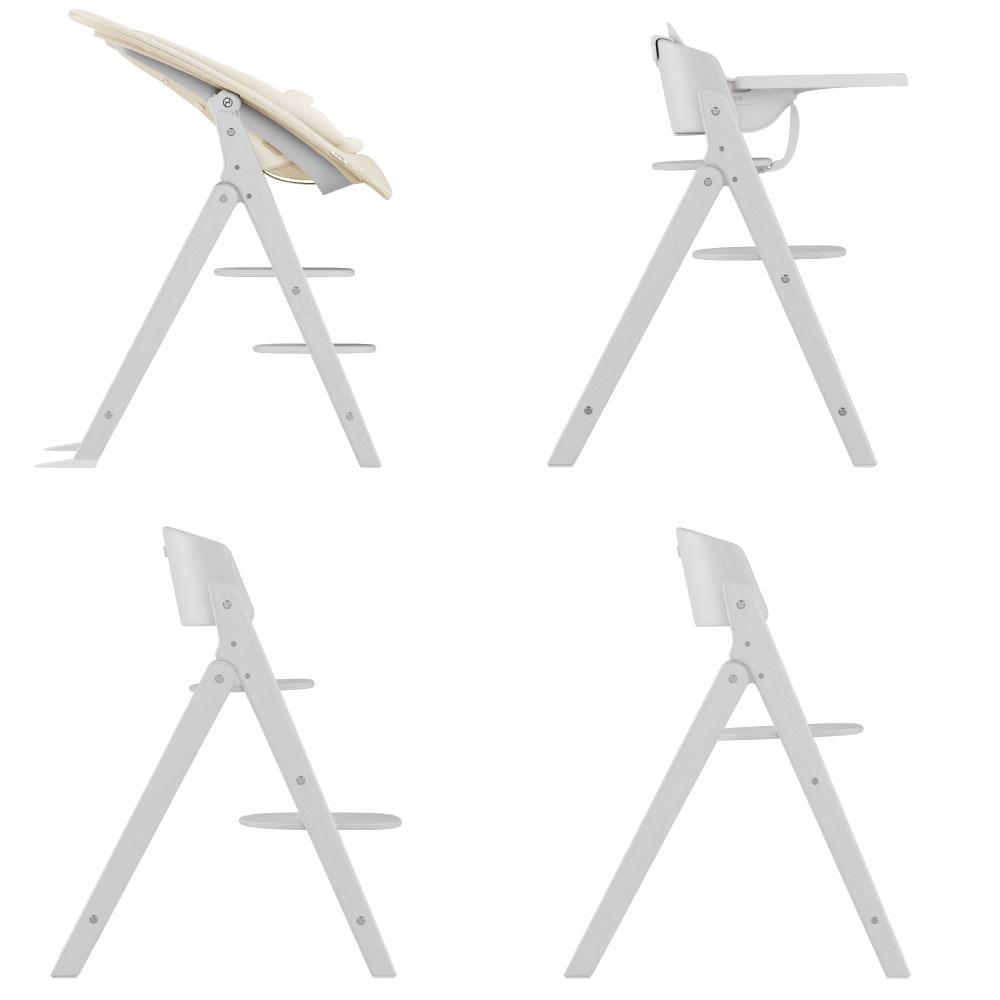 Scaun de masa Cybex Click & Fold 4 in 1 All White [5]