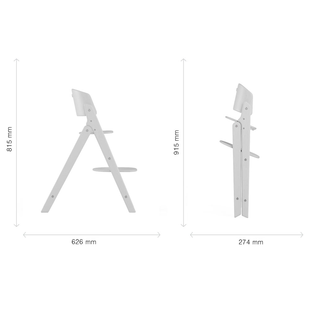 Scaun de masa Cybex Click & Fold 4 in 1 All White [8]