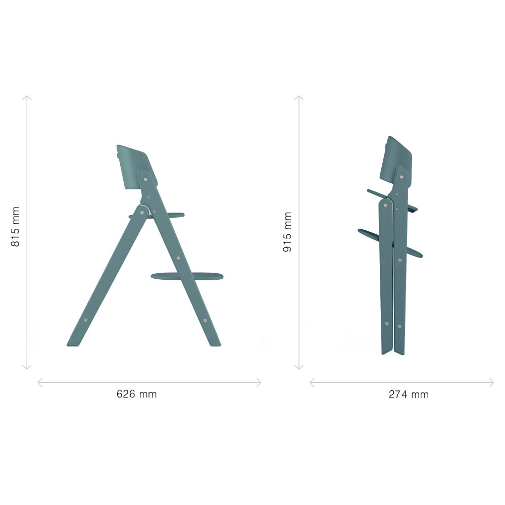 Scaun de masa Cybex Click & Fold Stone Blue [6]