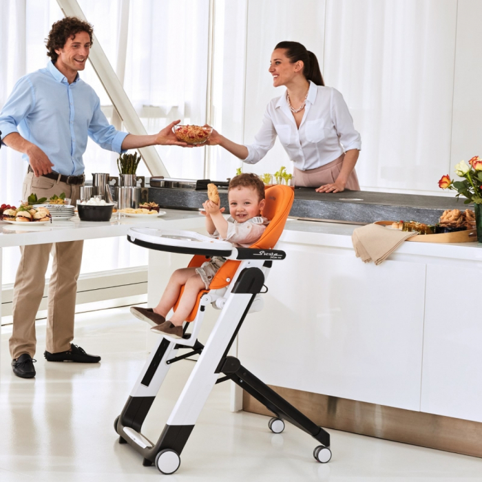 Scaun De Masa, Peg Perego, Siesta 2 in 1 Follow Me Arancia [7]