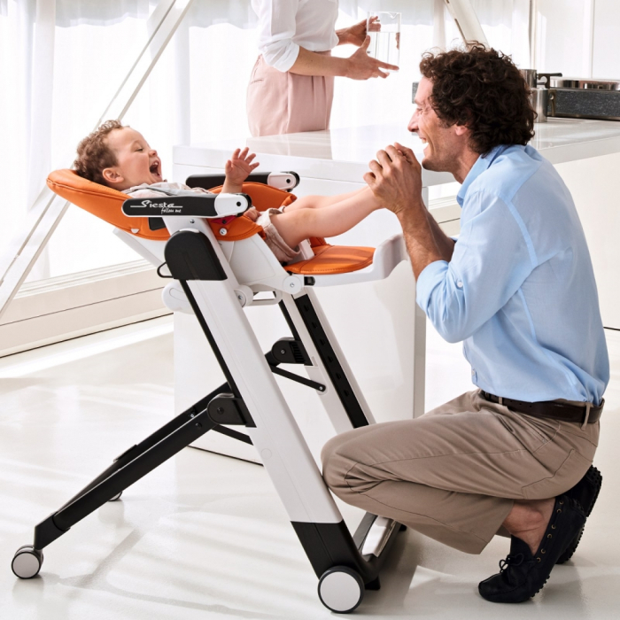 Scaun De Masa, Peg Perego, Siesta 2 in 1 Follow Me Arancia [6]