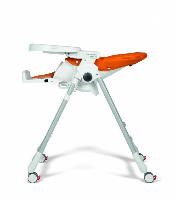 Scaun de masa Prima Pappa Zero, Peg Perego, Follow me, Arancia [3]