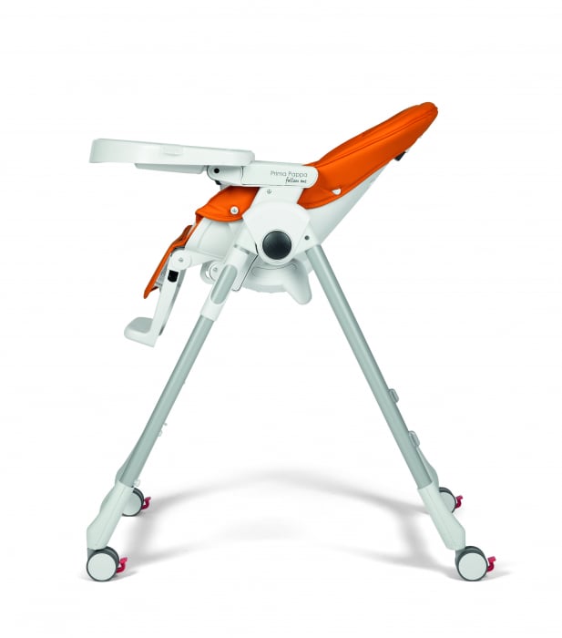 Scaun de masa Prima Pappa Zero, Peg Perego, Follow me, Arancia [4]