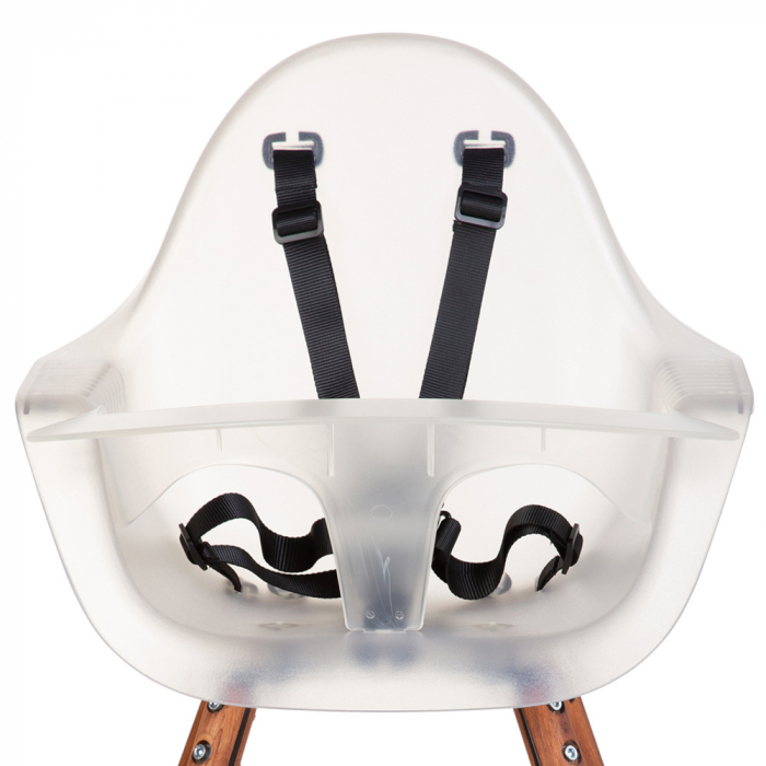 Scaun de masa reglabil in inaltime Childhome Evolu 2 Natural inchis/Alb transparent [4]