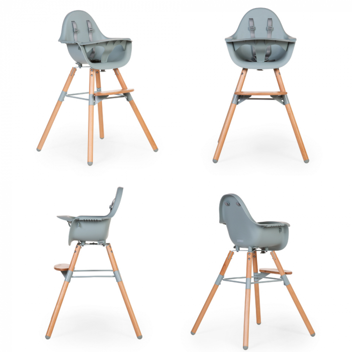 Scaun de masa reglabil in inaltime Childhome Evolu 2 Natural/Menta [2]