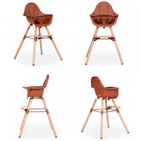 Scaun de masa reglabil in inaltime Childhome Evolu 2 Natural/Ruginiu [6]