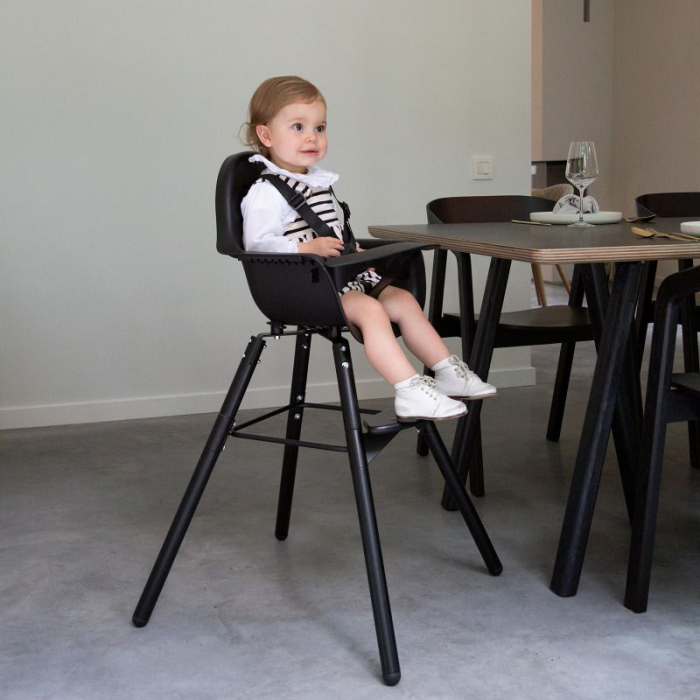 Scaun de masa reglabil in inaltime Childhome Evolu 2 Negru [5]