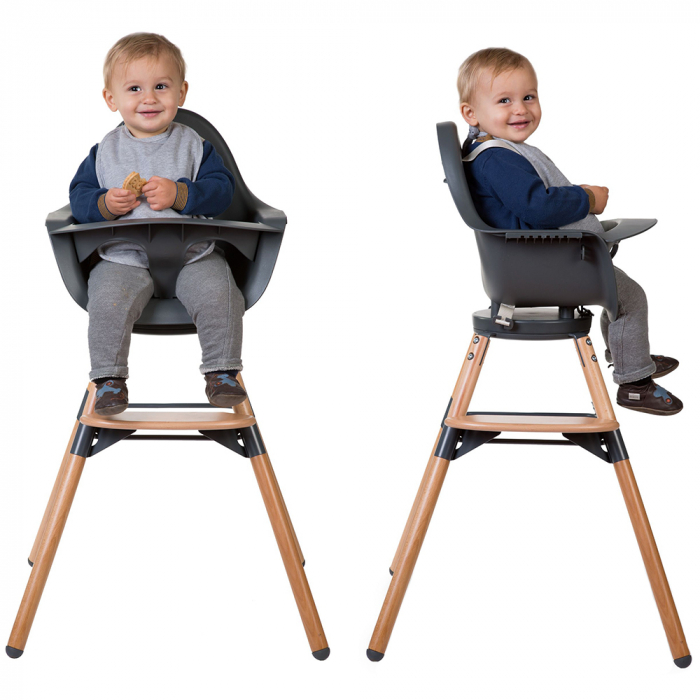 Scaun de masa reglabil in inaltime Childhome Evolu One.80, Natural/Antracit-Resigilat [6]