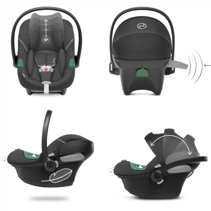 Scoica auto Cybex Aton S2 i-Size Hibiscus Red [3]