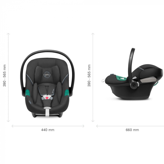 Scoica auto Cybex Aton S2 i-Size Hibiscus Red [4]