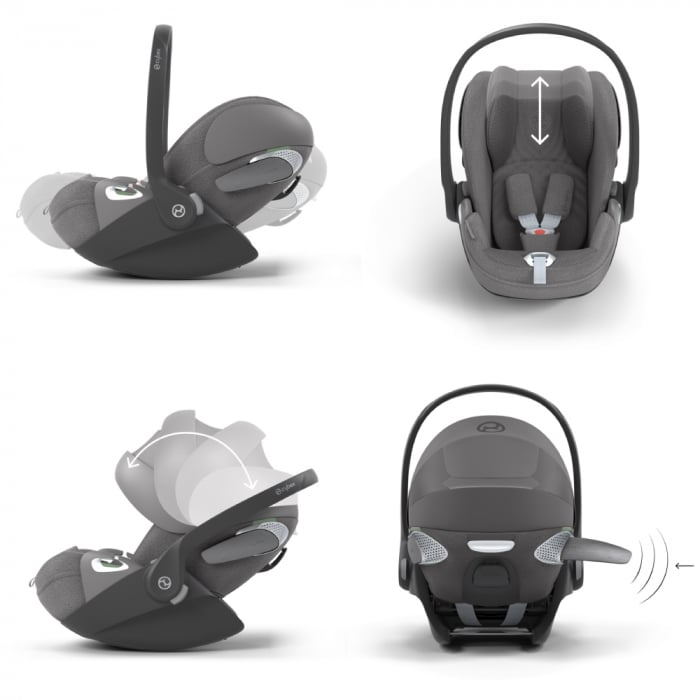 Scoica auto Cybex Cloud T i-Size Plus Platinum White [5]