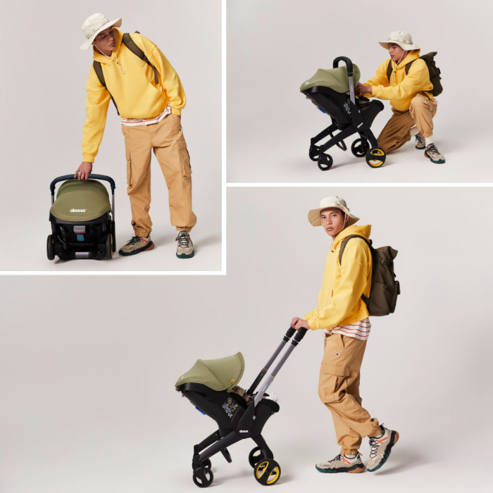 Scoica auto Doona i i-Size Desert Green 2 in 1-Resigilat [7]