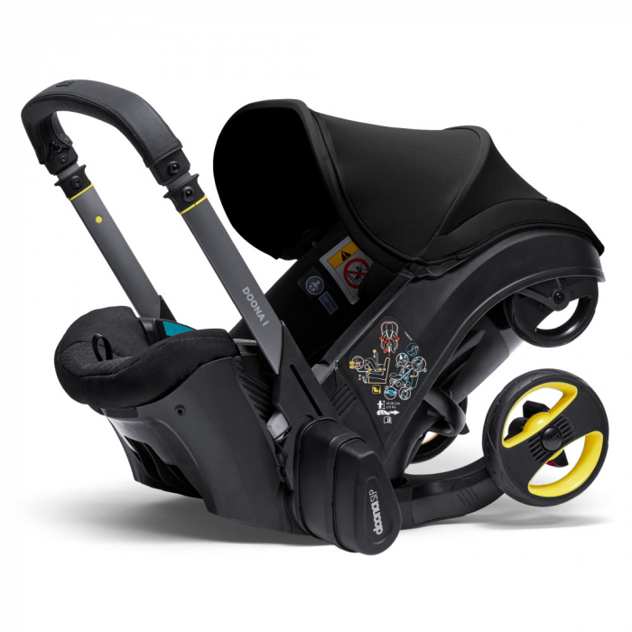 Scoica auto Doona i i-Size Nitro Black 2 in 1 - Resigilat [2]