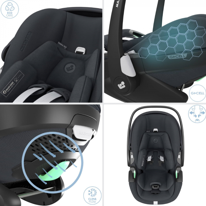 Scoica auto Maxi-Cosi Pebble 360 Pro i-Size Essential Graphite [7]