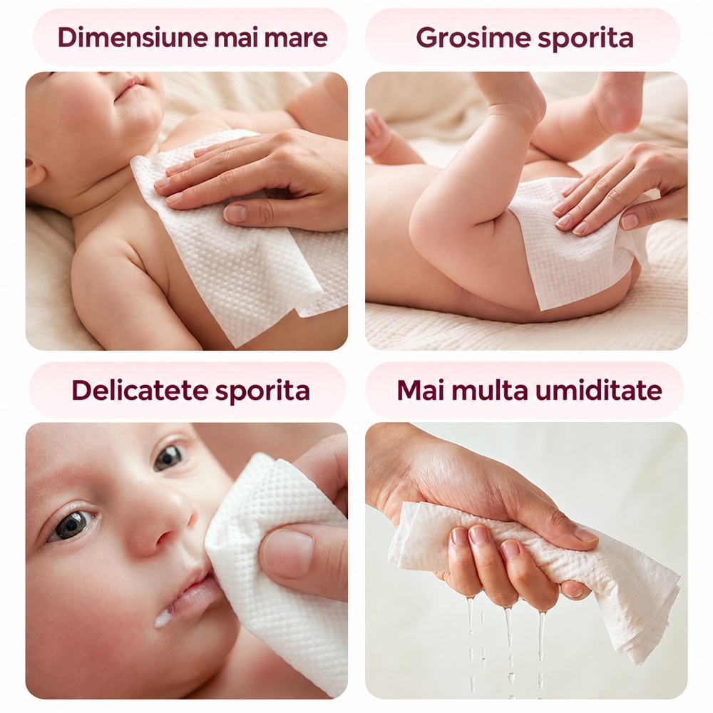 Servetele Umede Momcozy Water Wipes XL set 12 [6]