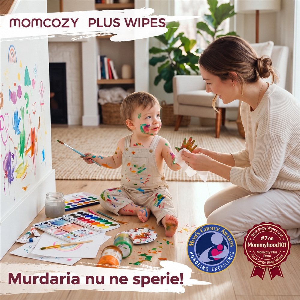 Servetele Umede Momcozy Water Wipes XL set 12 [10]