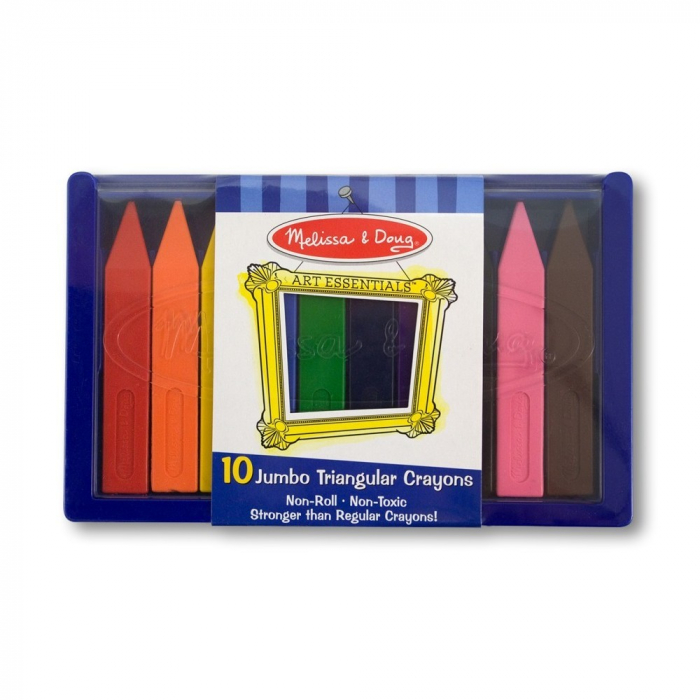 Set 10 creioane groase trunghiulare Melissa and Doug [2]