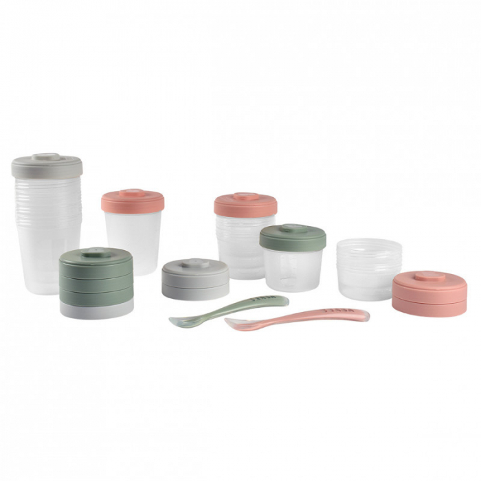 Set 12 recipiente hrana Beaba 2x90 ml, 4x150 ml, 6x250 ml Eucalyptus [2]