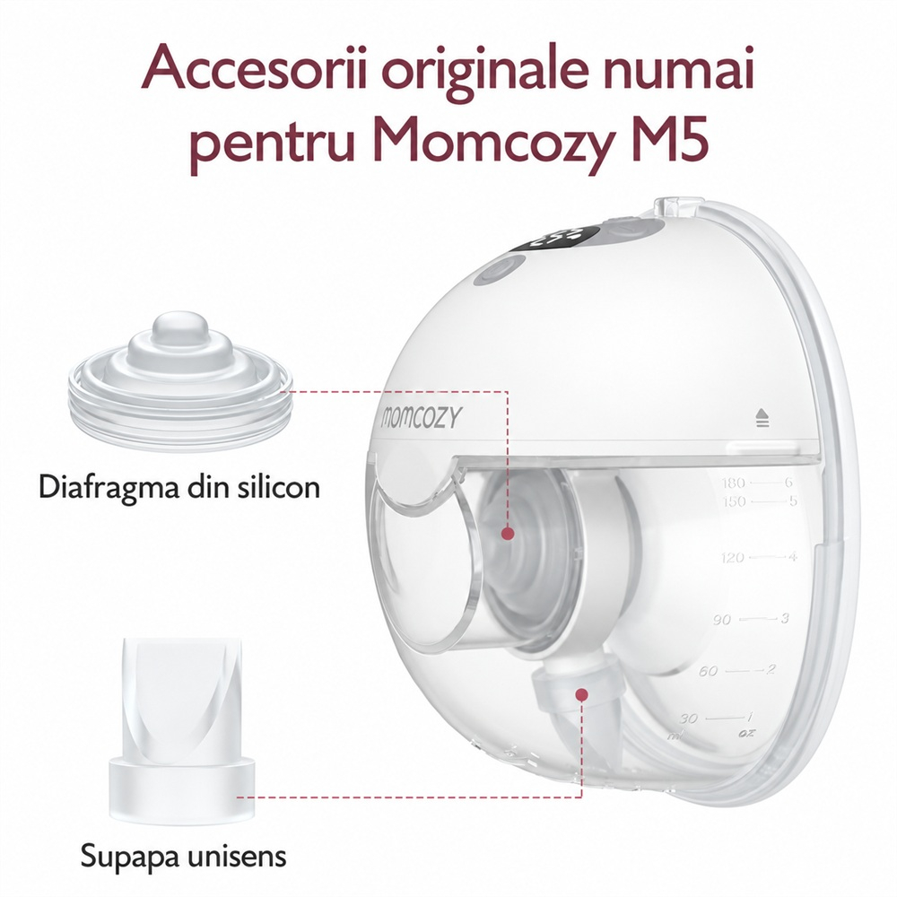 Set 2 Diafragme Silicon Momcozy pentru Pompa M5 [3]