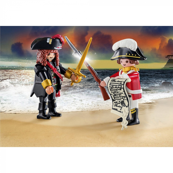 Set 2 Figurine Pirat Si Soldat Playmobil [2]