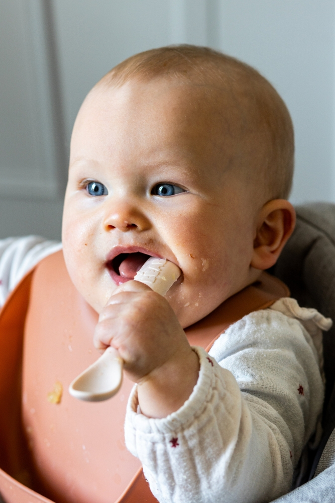 Set 2 lingurite silicon +4 luni Beaba Clay [7]