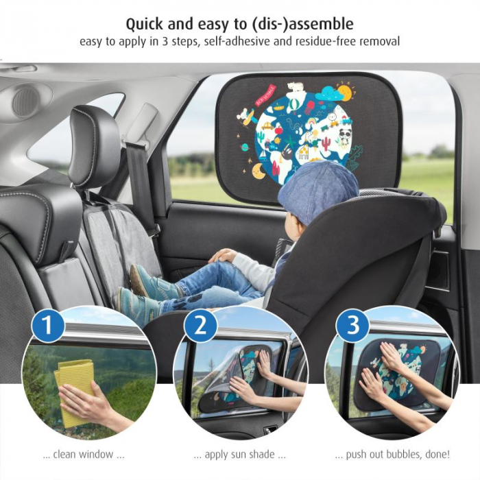 Set 2 parasolare auto cu lipire fara ventuze, TravelKid Sun Reer [2]
